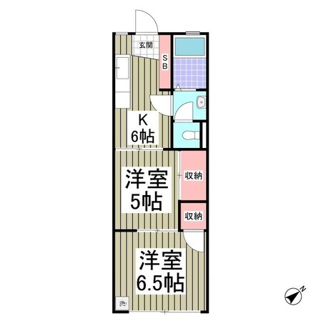 高根マンションの物件間取画像